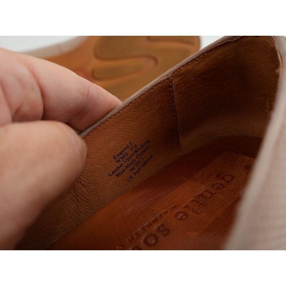 Gentle Souls Women's Eugene Loafer Size 9 Tan Leather Ballet Flats Comfy Shoe - Picture 11 of 12